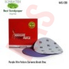 Sonbateh Ceramic Purple Film Velcro Back Production Disc, 6 inches, 80 Grit, 50pes, KAS-1261