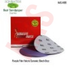 Sonbateh Ceramic Purple Film Velcro Back Production Disc, 6 inches, 600 Grit, 50pes, KAS-1189