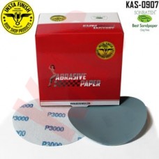 Sonbateh Gray Film Velcro Back Production Disc, 6 inches, 3000 Grit, 100pes, KAS-0907