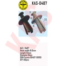 Insta Finish Clip for Toyota, KAS- 0487 ...