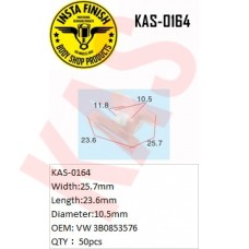 Insta Finish Blck Clip for VW, Width:25.7mm Length:23.6mm Diameter:10.5mm OEM: VW 3B0853576 QTY：50pcs, KAS-0164