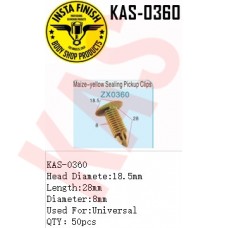 Insta Finish Clip for Universal, Head Diamete:18.5mm  Length:28mm Diameter:8mm Used For:Universal QTY：50pcs, KAS-0360