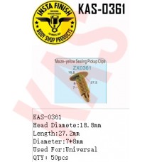 Insta Finish Clip for Universal, Head Diamete:18.8mm Length:27.2mm Diameter:7*8mm Used For:Universal QTY：50pcs, KAS-0361