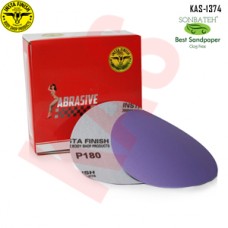 Sonbateh Ceramic Purple Film Velcro Back Production Disc, 6 inches, 180 Grit, 50pes, KAS-1374